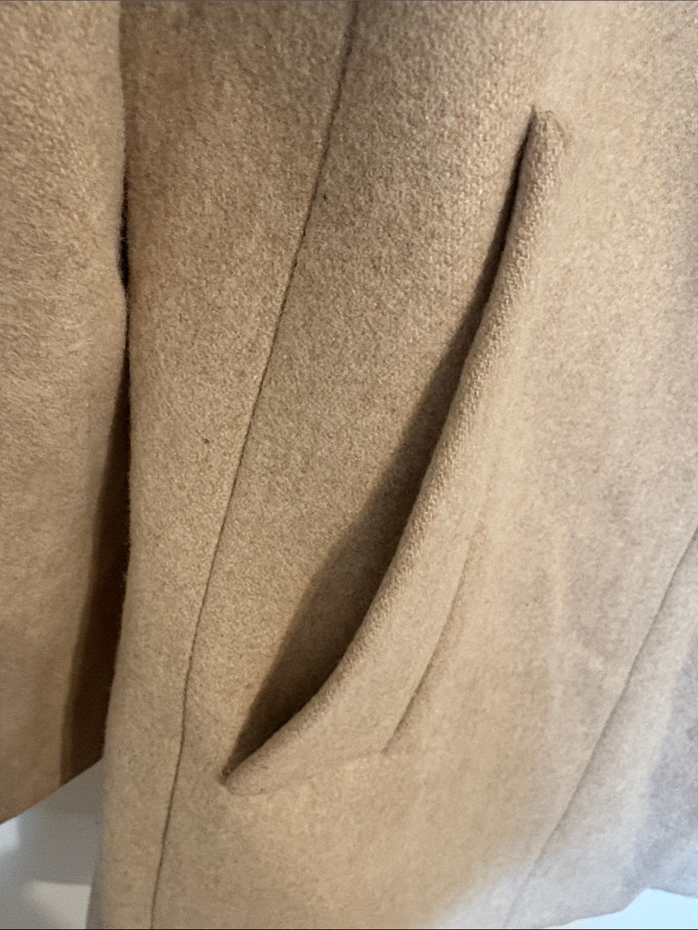 J. Crew Taupe Wool-Blend Cocoon  Coat - Picture 3 of 7